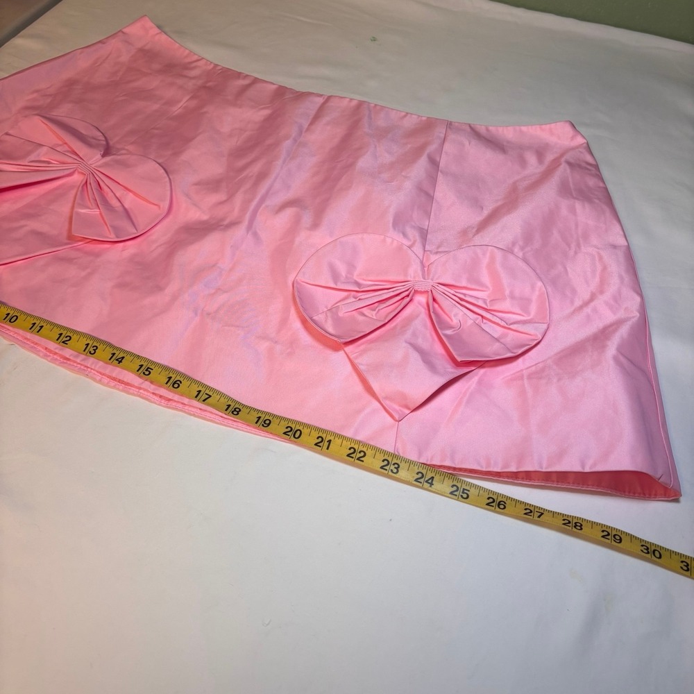 NWT Sugar Thrillz Pink Bow Mini Skirt Y2K Coquette Size 2X - Picture 7 of 8